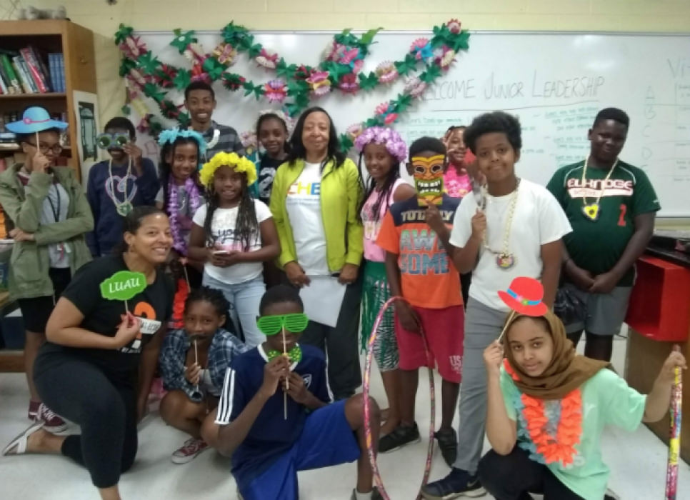 Campers participating in Takoma Park Lunch and Learn